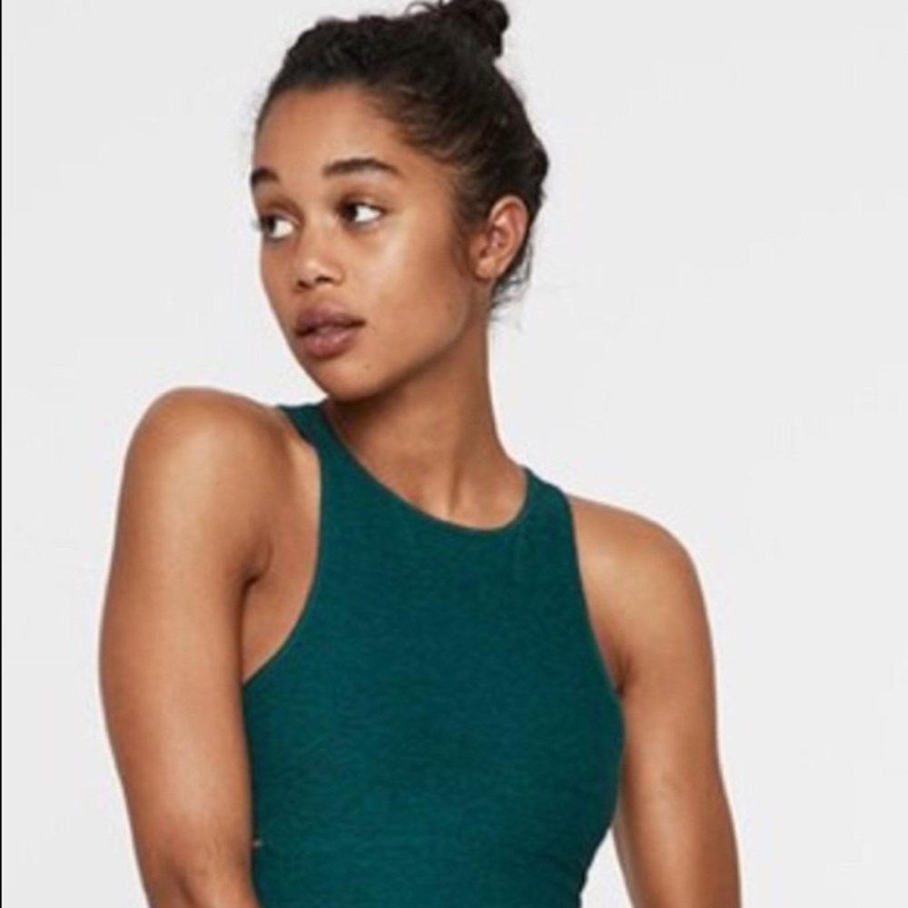 Outdoor Voices Emerald Green Slashback Bra S